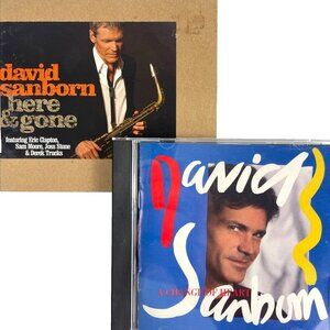 David Sanborn 2 CD Bundle Change of Heart 1987 + Here & Gone 4trk Maxi 2008 Jazz